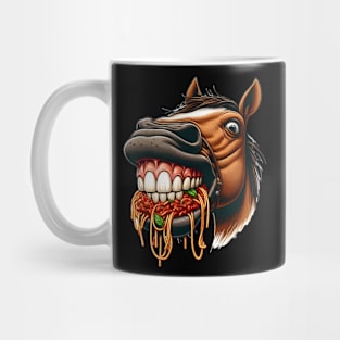 Pasta lover horse Mug
